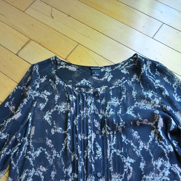 CLUB MONACO Sheer Silk Tunic Dress with Drawstring Waist Size 2 - Picture 2 of 12